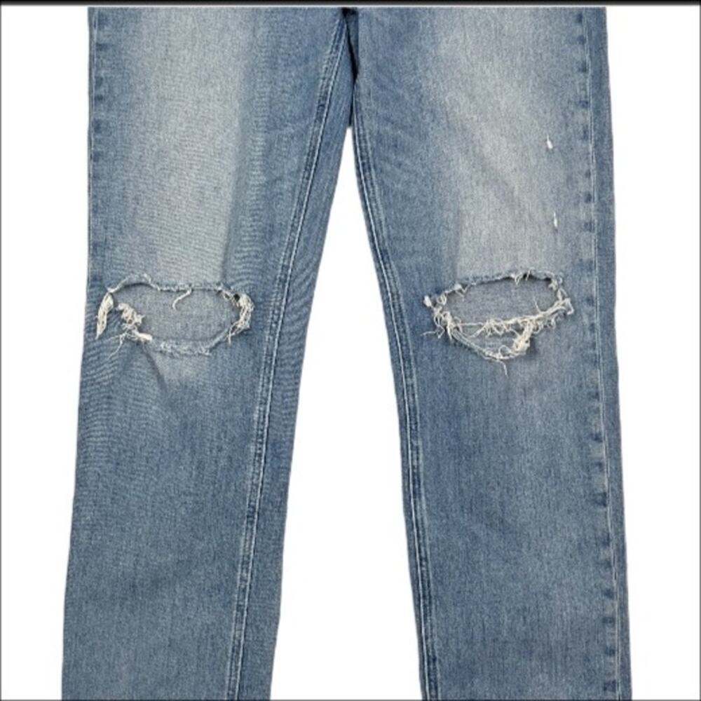 Paige Sarah Straight Leg High Rise Distressed Ankle Jeans Size 30 - Picture 5 of 7